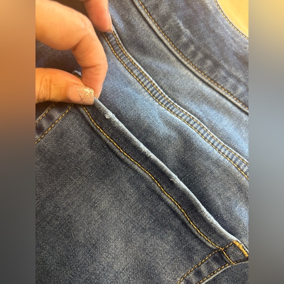 Lane Bryant Blue Dark Wash High Rise Tighter Tummy Flare Jeans Women's 18 READ - Picture 14 of 16